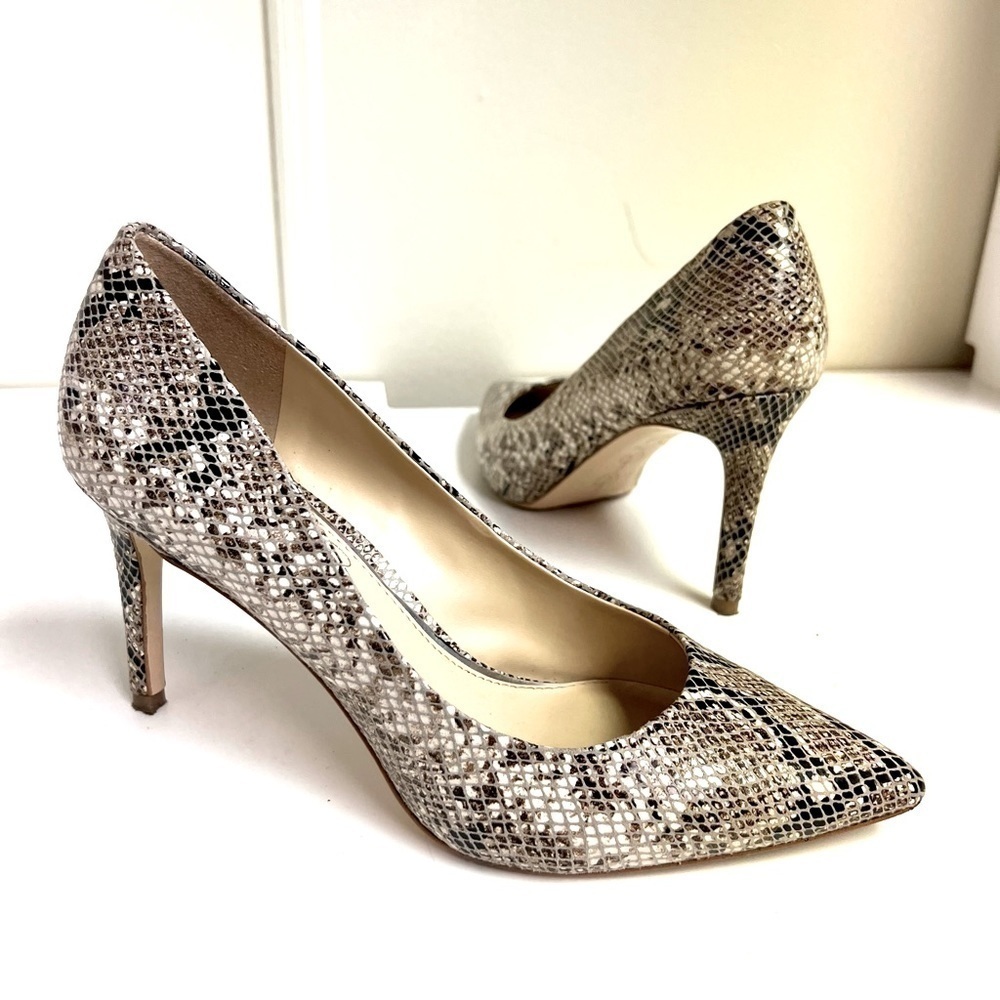 JESSICA SIMPSON Stiletto Cocktail pointed toes snakeskin heels women’s size 7.5